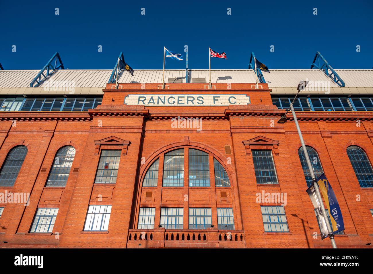 Stade Rangers FC Ibrox, Glasgow, Écosse, Royaume-Uni Banque D'Images