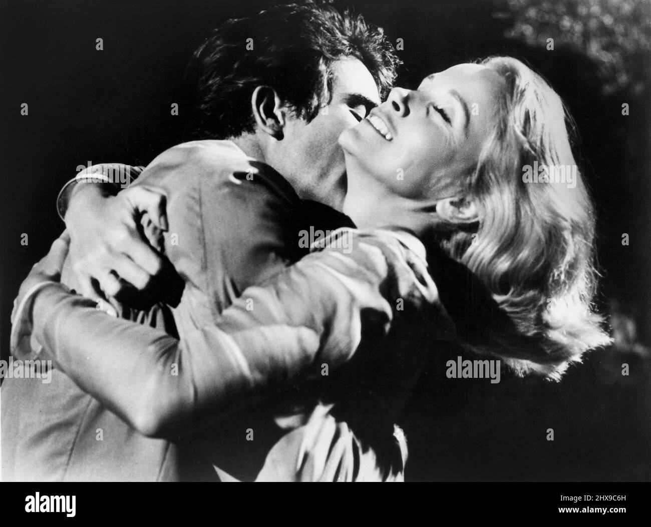Warren Beatty, Eva Marie Saint, sur le tournage du film, « All Fall Down », MGM, 1962 Banque D'Images