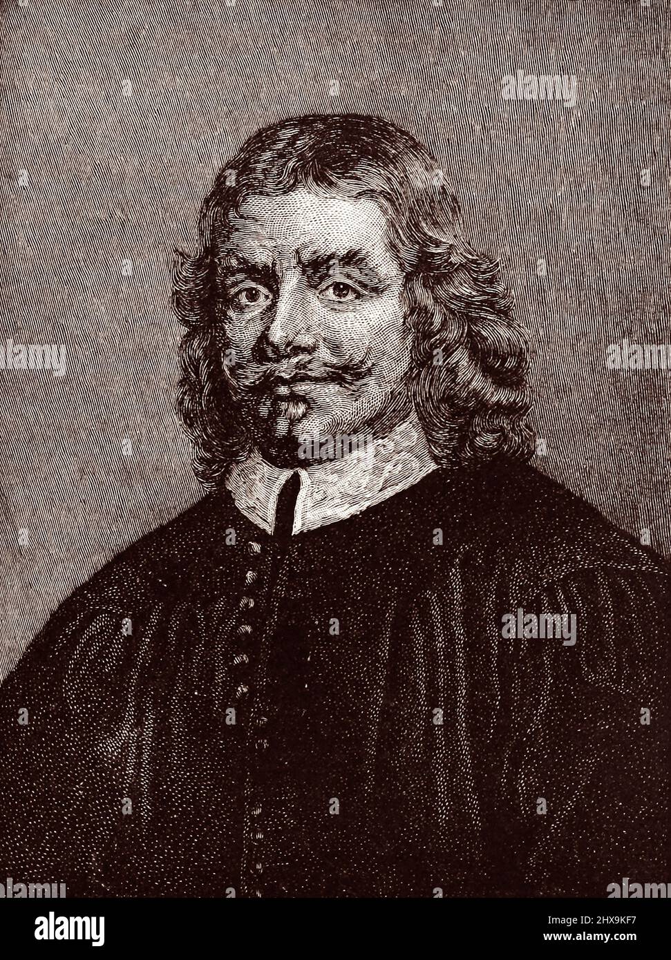 John Bunyan (1628–1688), écrivain anglais et prédicateur puritain, se souviendra mieux de l'allégorie chrétienne du progrès de Pilgrim. Banque D'Images