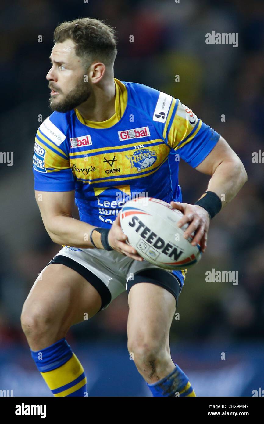 Leeds, Royaume-Uni. 10th mars 2022. Headingley Stadium, Headingley, Leeds, West Yorkshire, 10th mars 2022. Betfred Super League Leeds Rhinos vs Hull FC Aidan Sezer de Leeds Rhinos. Crédit : Touchlinepics/Alamy Live News Banque D'Images