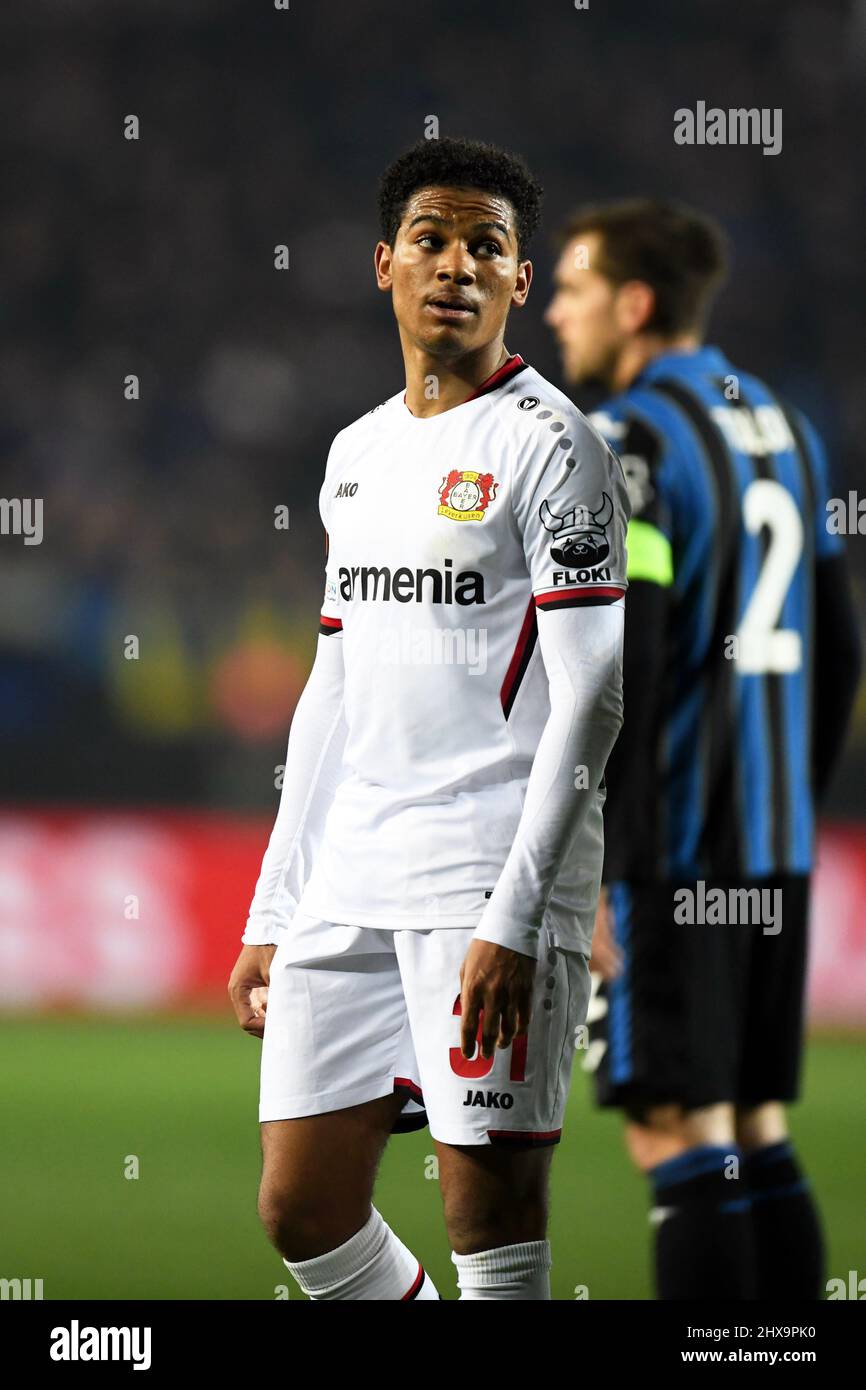 Bergame, Italie. 10th mars 2022. Amine Adli (31) de Bayer Leverkusen vu pendant le match de l'UEFA Europa League entre Atalanta et Bayer Leverkusen au stade Gewiss à Bergame. (Crédit photo : Gonzales photo/Alamy Live News Banque D'Images