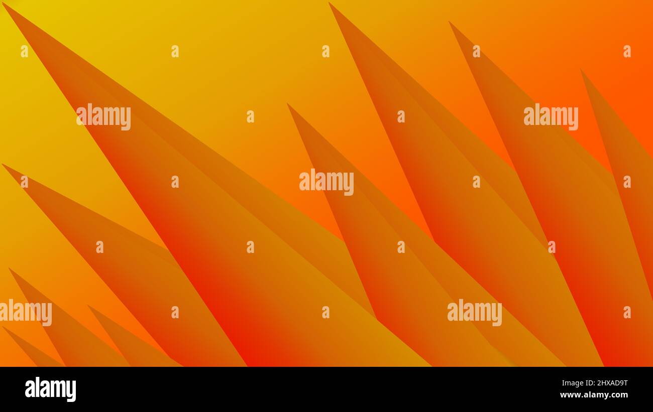 arrière-plan abstrait de 3d triangles dans un emballage de couleur orange Illustration de Vecteur