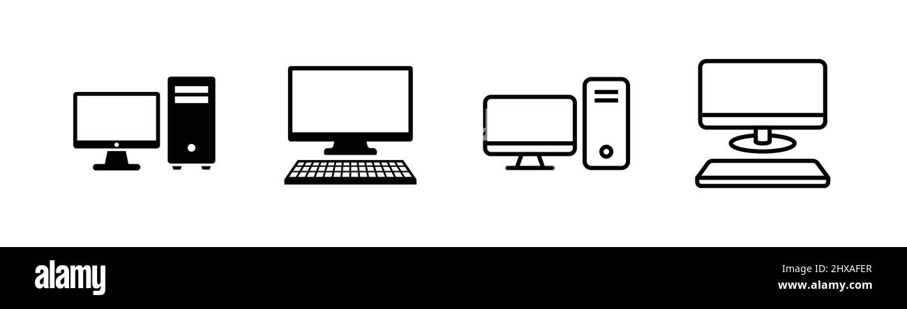 Elément de conception d'icône d'ordinateur adapté au site Web, à la conception d'impression ou à l'application Illustration de Vecteur