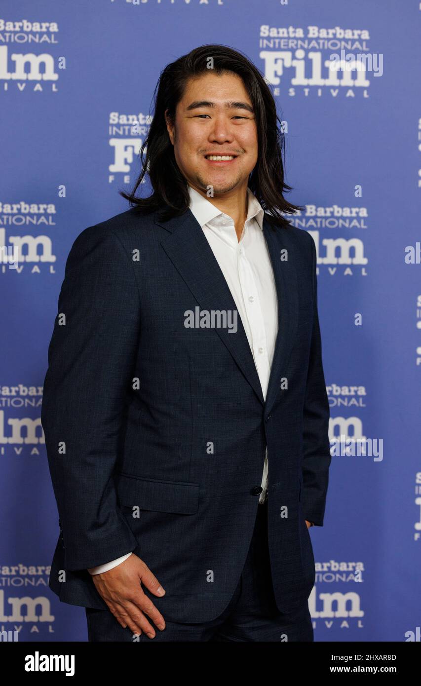 Chevy Chen pour le film 'Nasima' sur le tapis rouge au Festival International du film de Santa Barbara 37th Banque D'Images