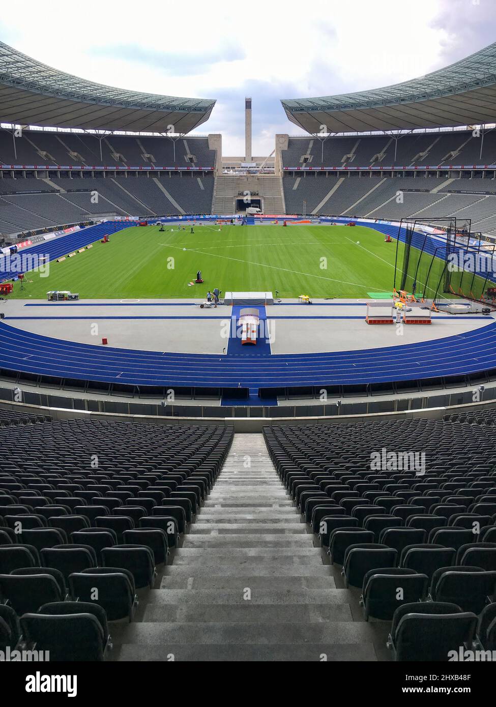 Berlin, Allemagne - 2 août 2019 : stade olympique Olympiastadion Banque D'Images