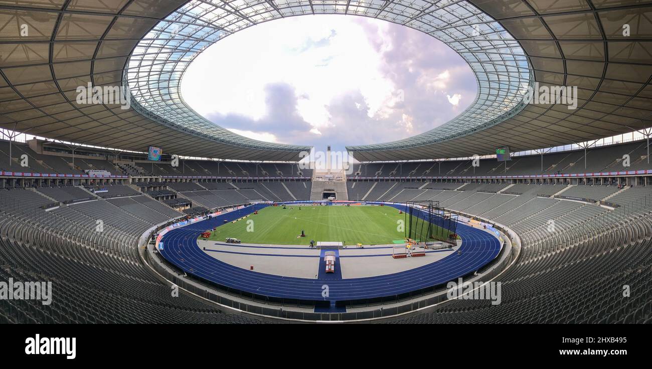 Berlin, Allemagne - 2 août 2019 : stade olympique Olympiastadion Banque D'Images