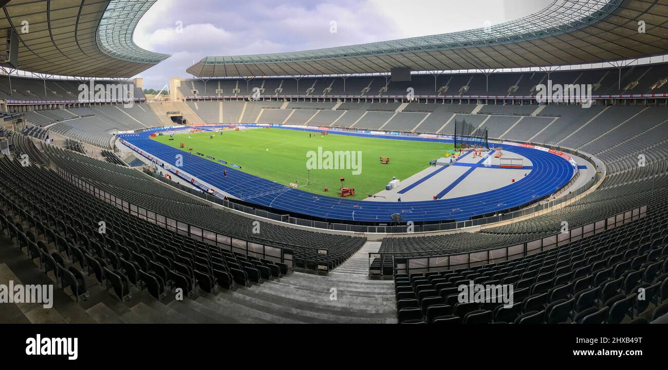 Berlin, Allemagne - 4 août 2019 : stade olympique Olympiastadion Banque D'Images