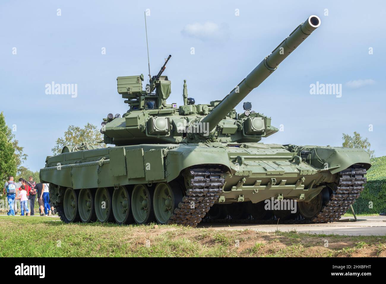 ALABINO, RUSSIE - 25 AOÛT 2020 : char russe T-90A 'Vladimir' - exposition du forum militaire-technique international 'Army 2020' Banque D'Images