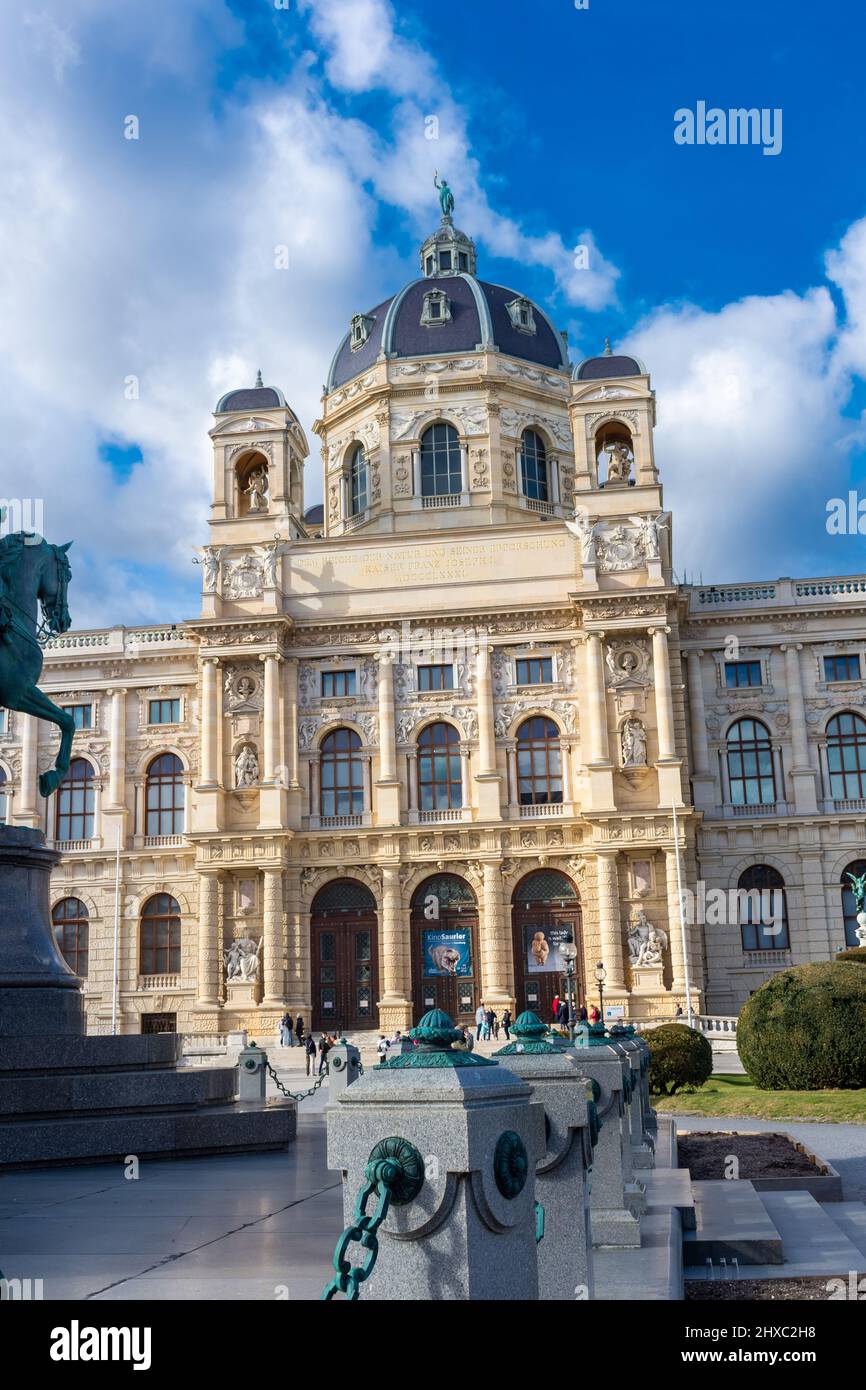 VIENNE, AUTRICHE, 19 FÉVRIER 2022 : musée d'histoire naturelle Banque D'Images
