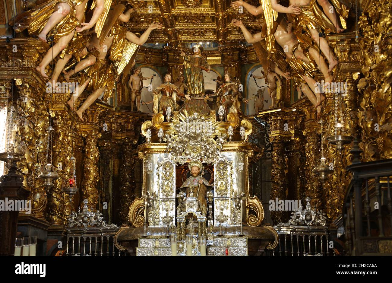 Voici la cathédrale de Saint-Jacques-de-Compostelle Banque D'Images
