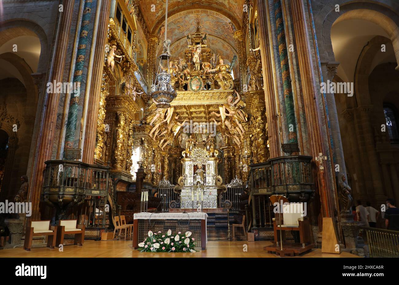 Voici la cathédrale de Saint-Jacques-de-Compostelle Banque D'Images