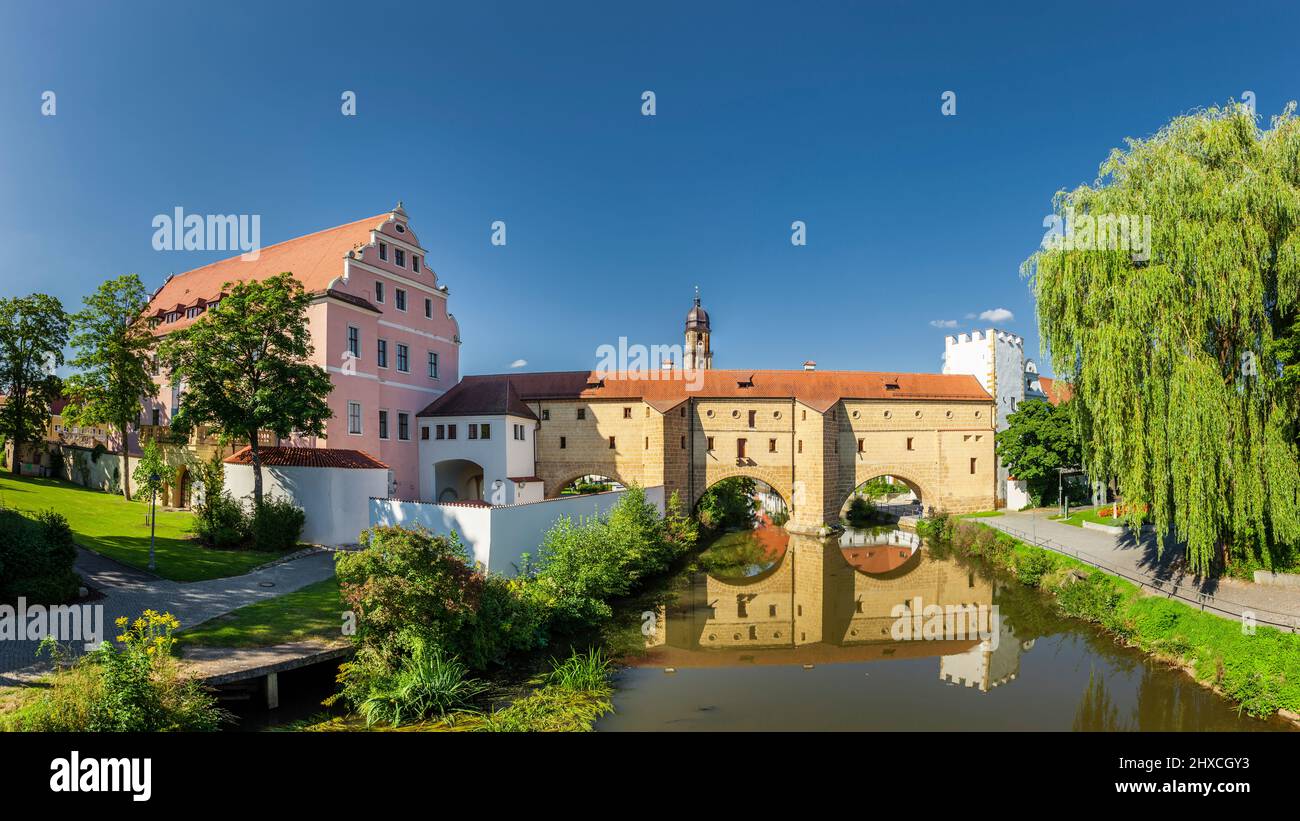 Vue panoramique des célèbres lunettes de la ville d'Amberg dans la région du Haut-Palatinat en Allemagne Banque D'Images