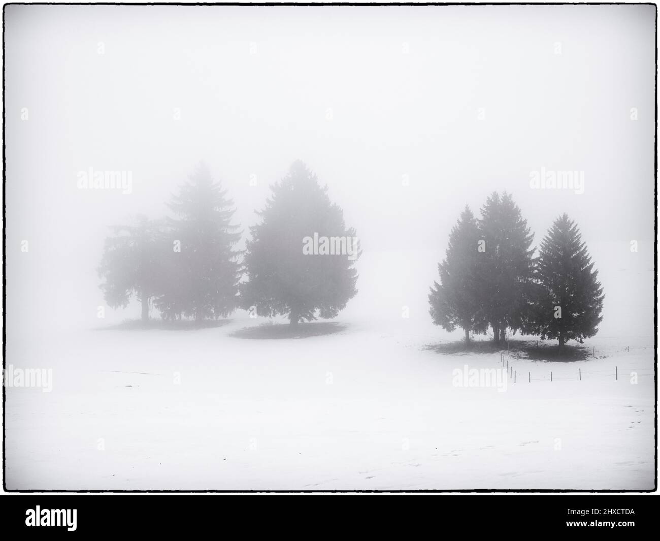 Hiver à Ostallgäu Banque D'Images