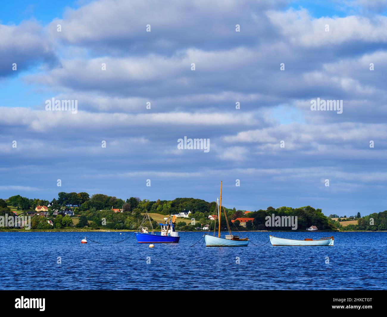 Fjords de Flensburg du côté danois Banque D'Images