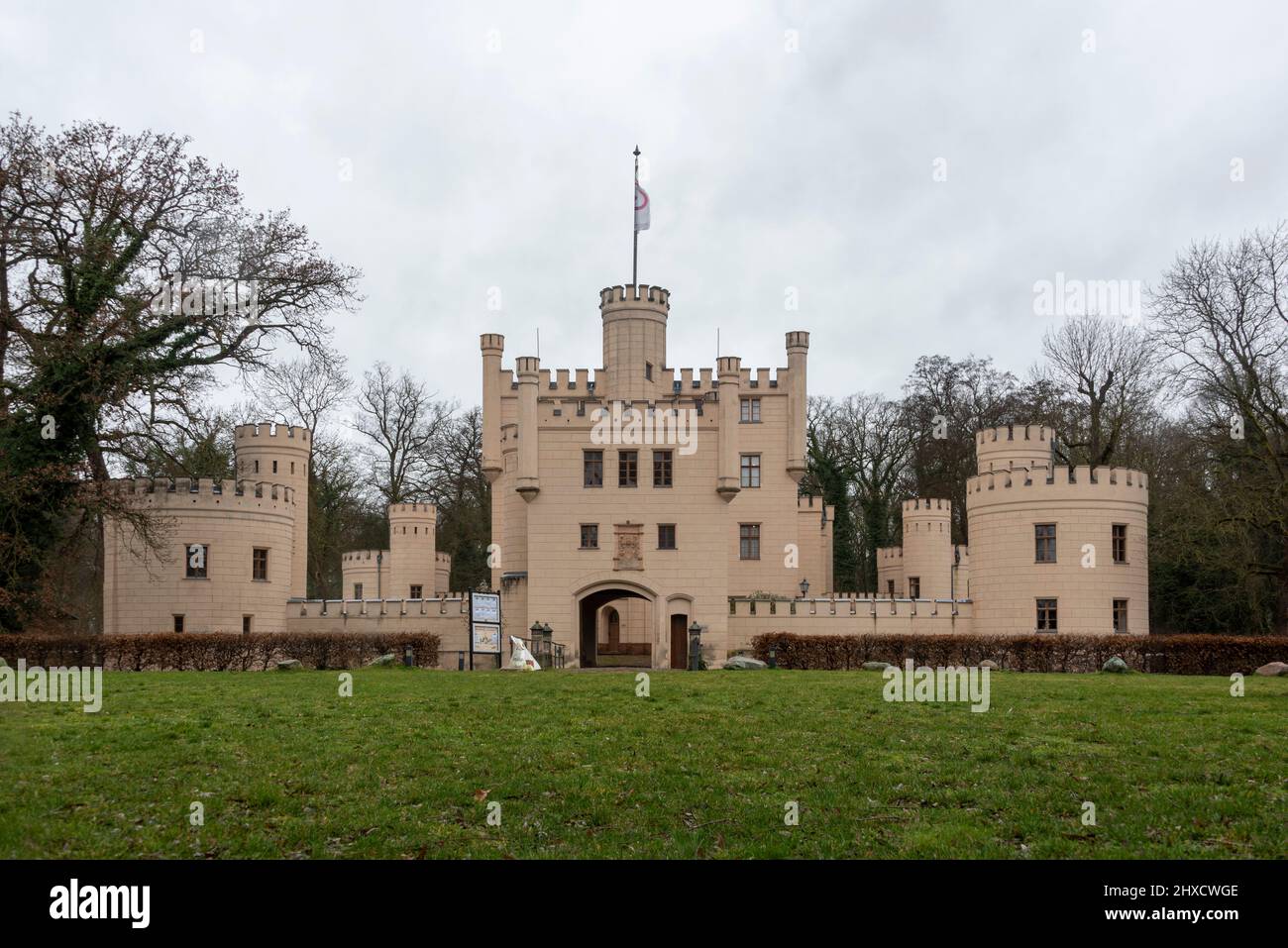 Allemagne, Saxe-Anhalt, Letzlingen, Letzlingen Hunting Lodge, le seul château de Hohenzollern en Saxe-Anhalt Banque D'Images