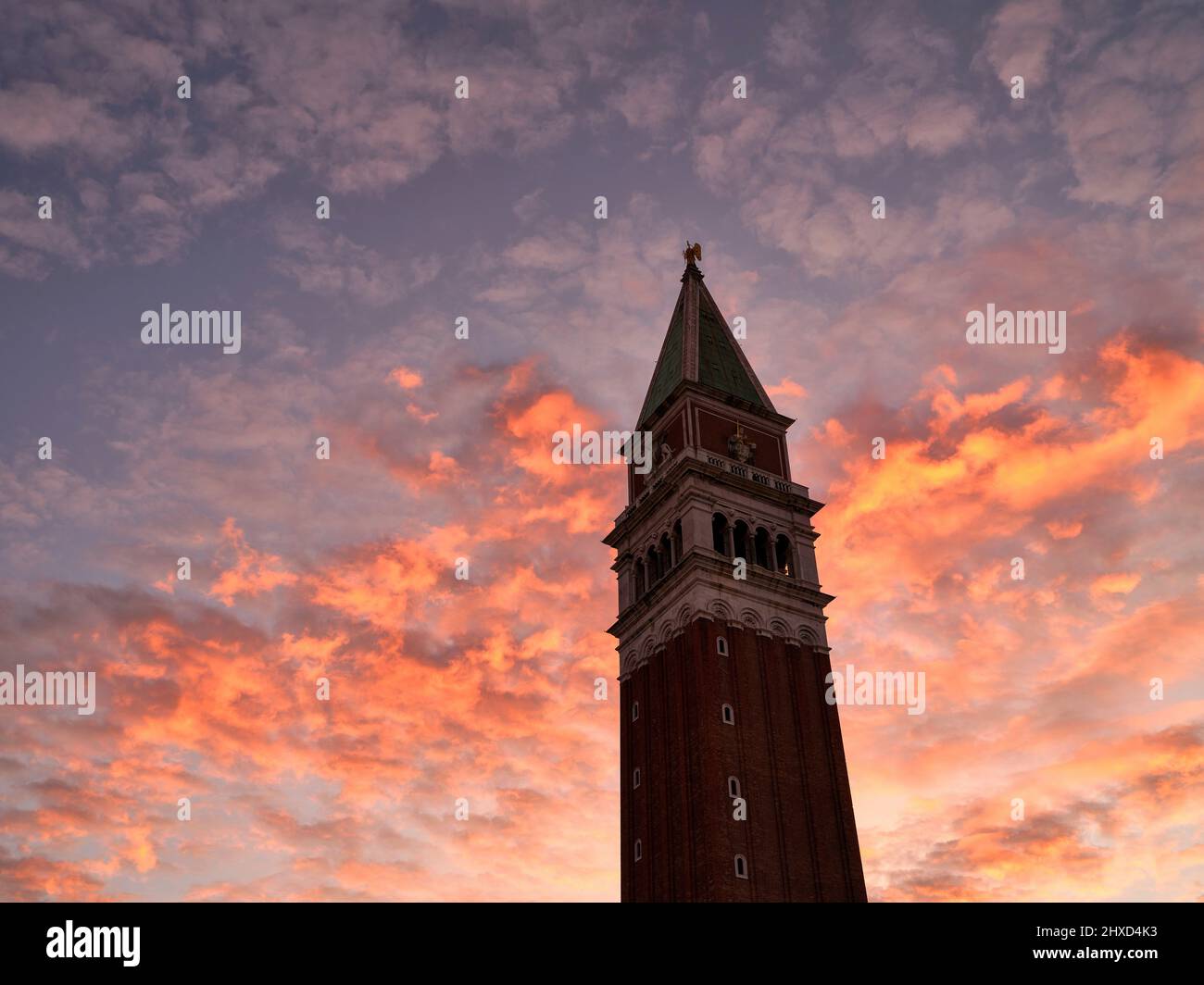 Atmosphère matinale à Piazzetta San Marco, Venise Banque D'Images