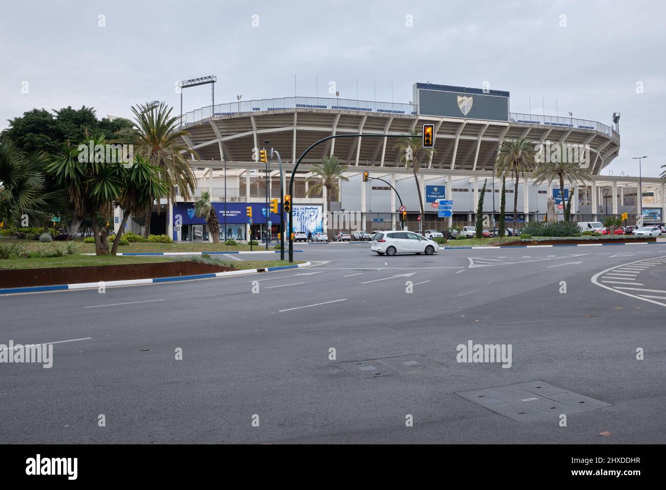 Stade la Rosaleda, Malaga, Espagne. Banque D'Images