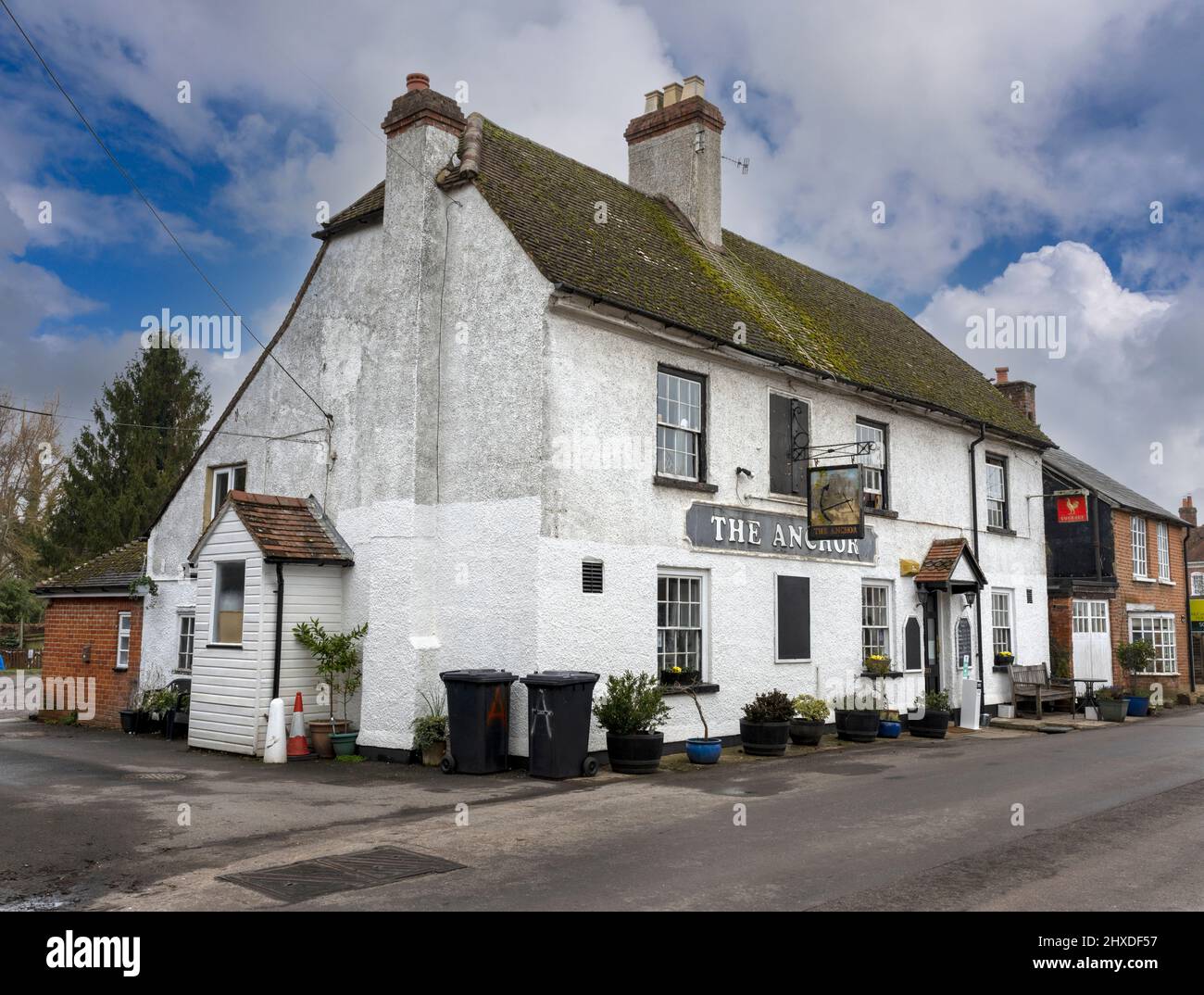 The Anchor Inn - an Enterprise Inns public House - Northwarnborough Street, North Warnborough, Hook, Hampshire, Angleterre, ROYAUME-UNI Banque D'Images