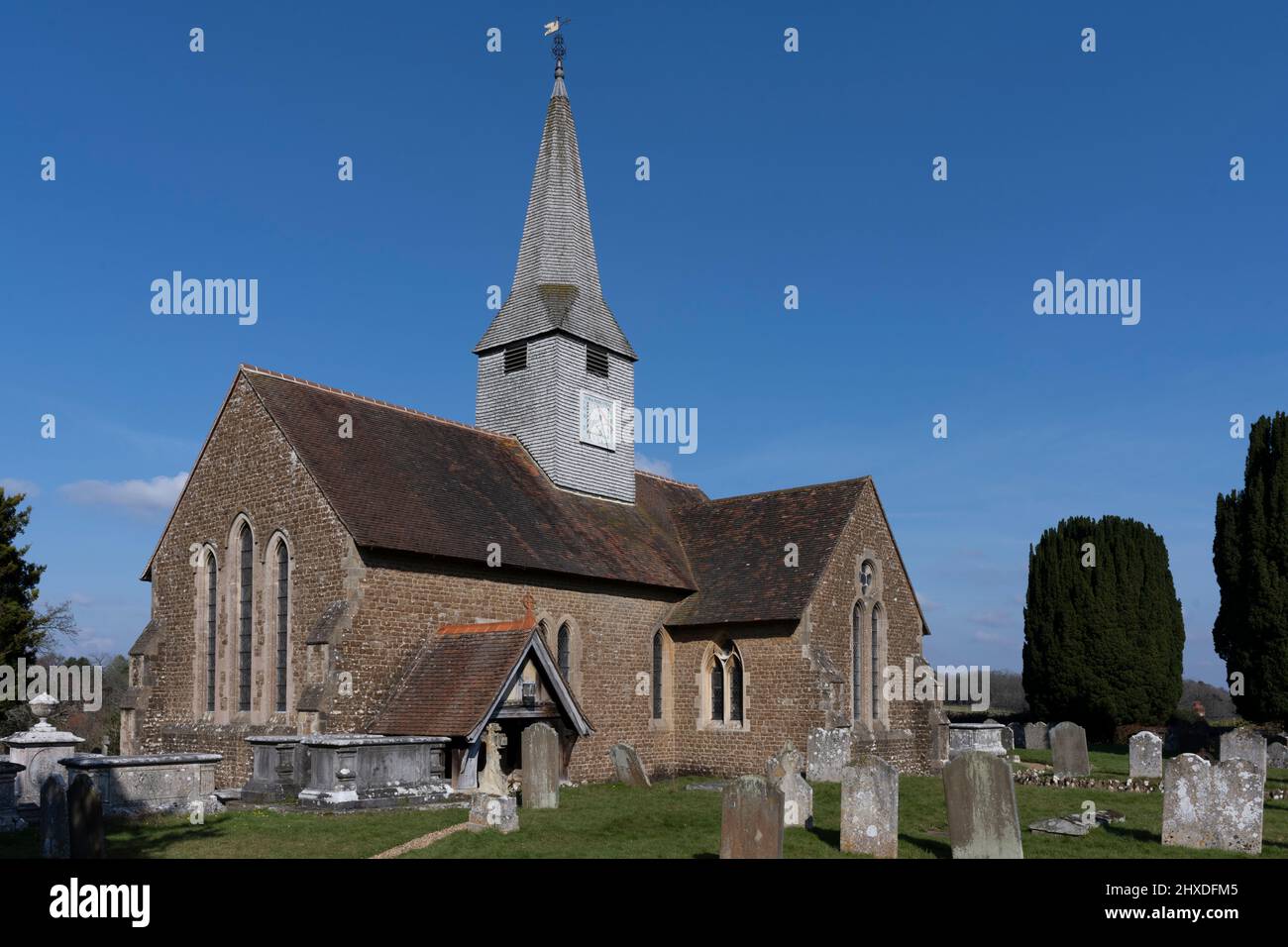 St Michael et église paroissiale All Angels pour le village de Thurley, Godalming' Surrey, Angleterre, Royaume-Uni Banque D'Images