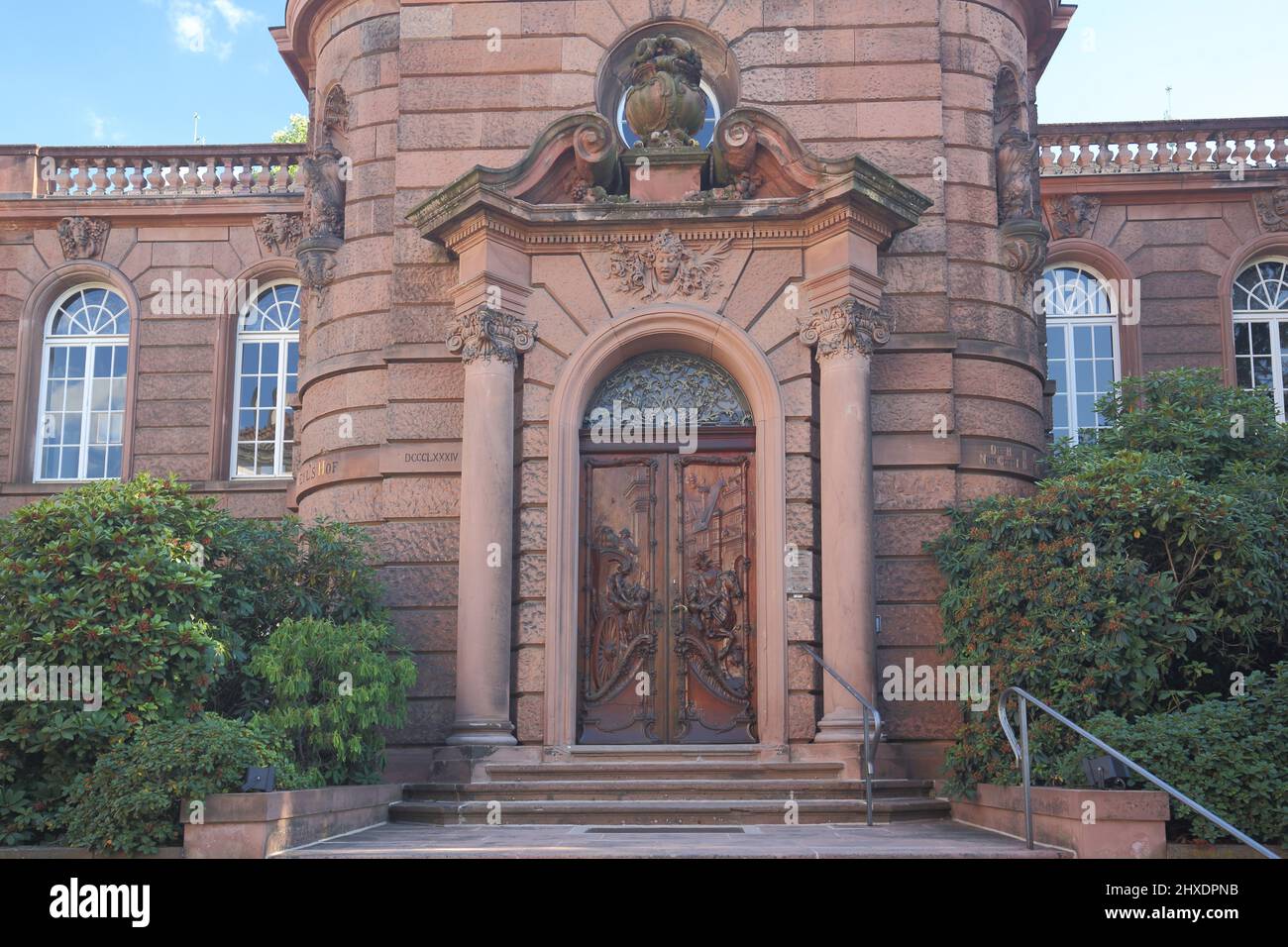 Portail de Heylshof dans Worms, Rhénanie-Palatinat, Allemagne Banque D'Images