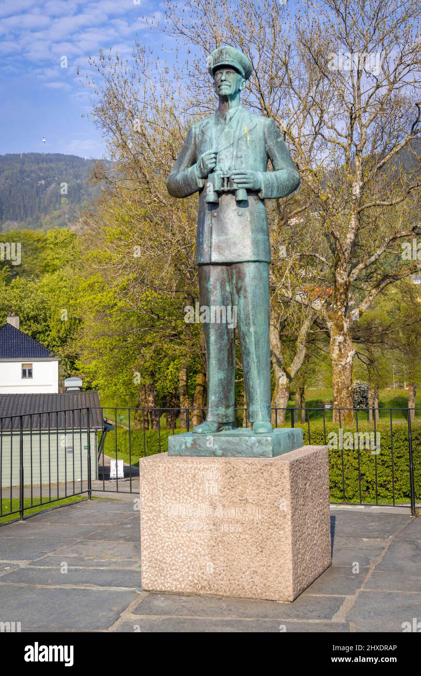 Visite du vieux fort de Bryggen à Bergen Banque D'Images