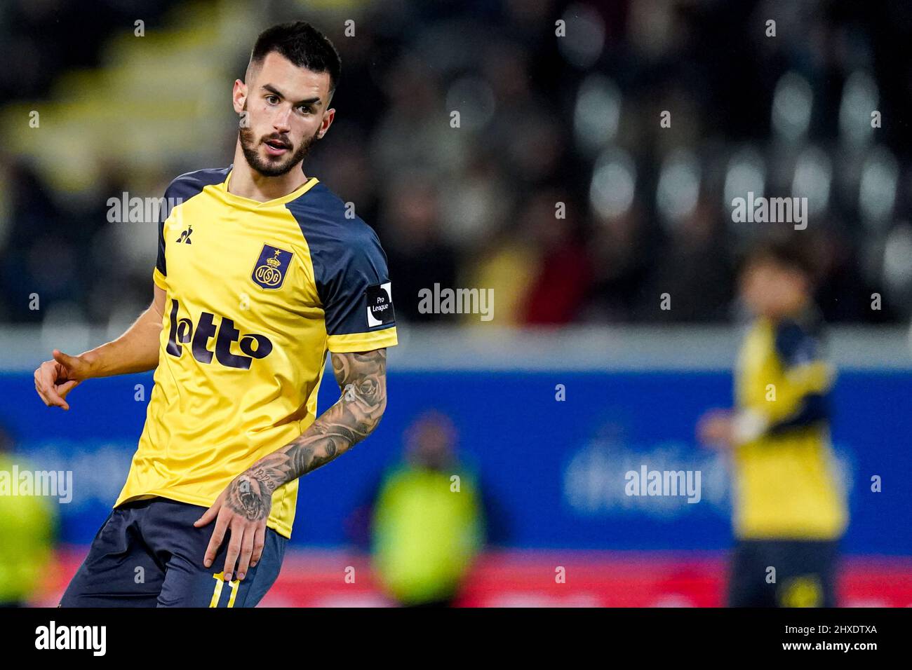 LOUVAIN, BELGIQUE MARS 11 Alex Millan de la Royale Union Saint