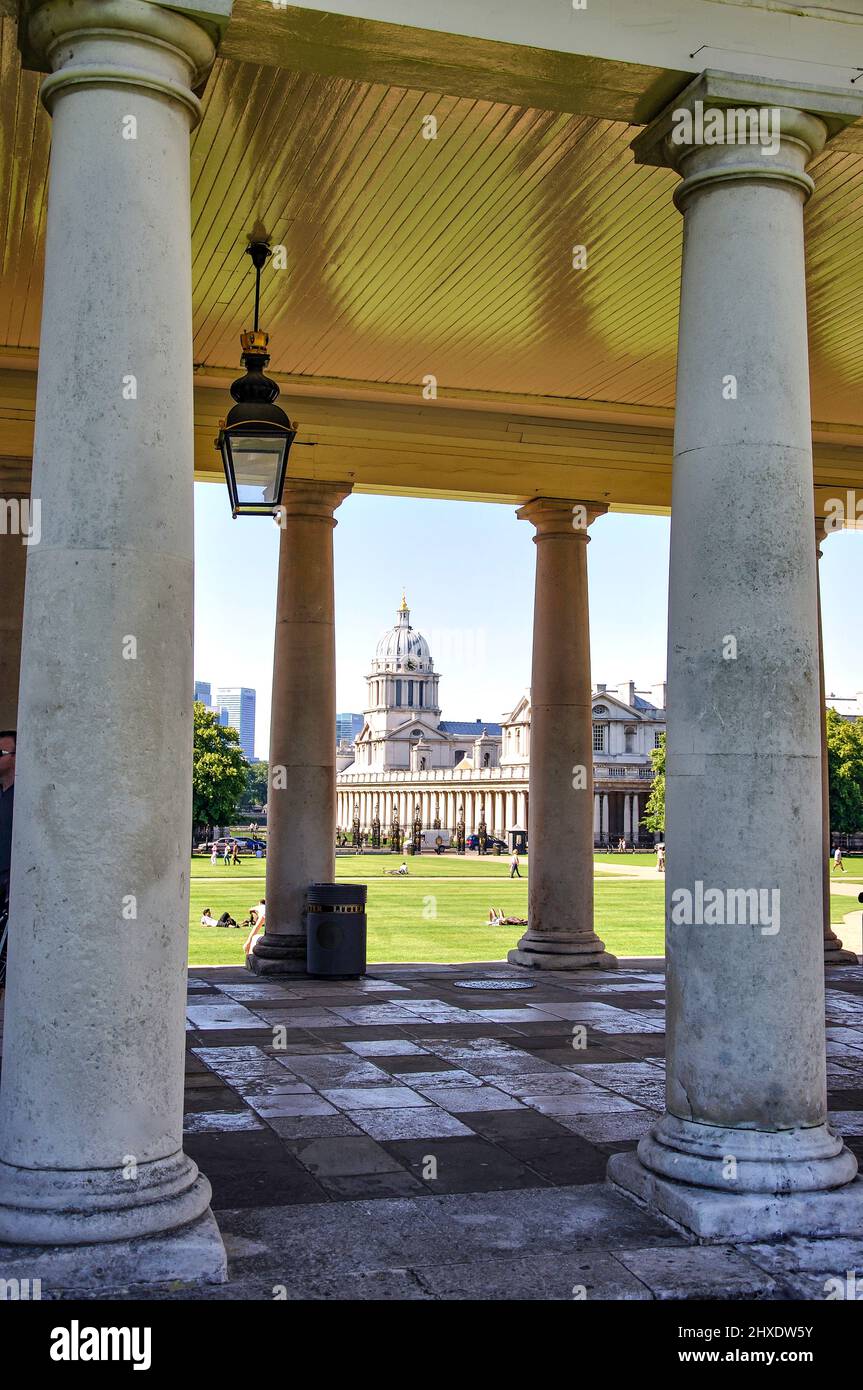 Old Royal Naval College de Greenwich, London Borough of Greenwich, Greater London, Angleterre, Royaume-Uni Banque D'Images