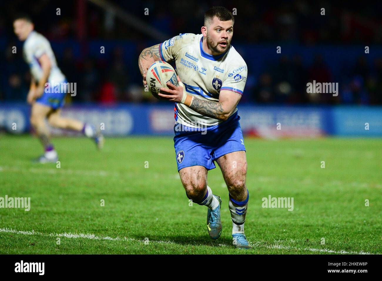 Wakefield, Angleterre - 11th mars 2022 - le Liam Hood de Wakefield Trinity est en action. Rugby League Betfred Super League Round 5 Wakefield Trinity vs Toulouse Olympique au stade Bebe Well support, Wakefield, Royaume-Uni Dean Williams Banque D'Images