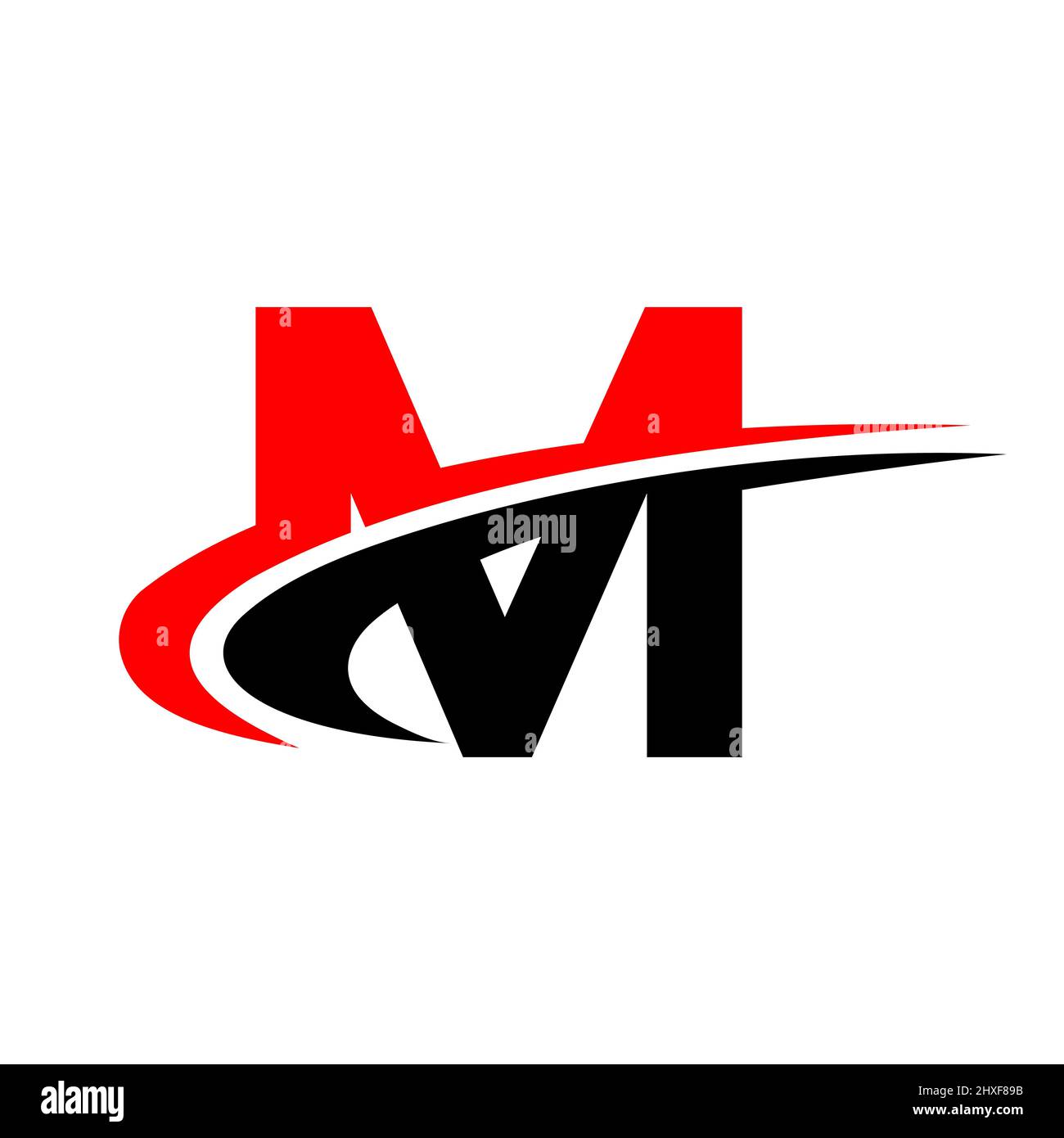 Logo lettre M pour le marketing et la finance. Logo M initial Illustration de Vecteur