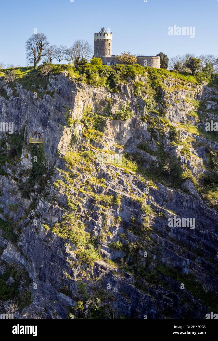 St Vincent's Rocks l'Observatoire et Giant's Cave à Clifton Bristol, Royaume-Uni Banque D'Images