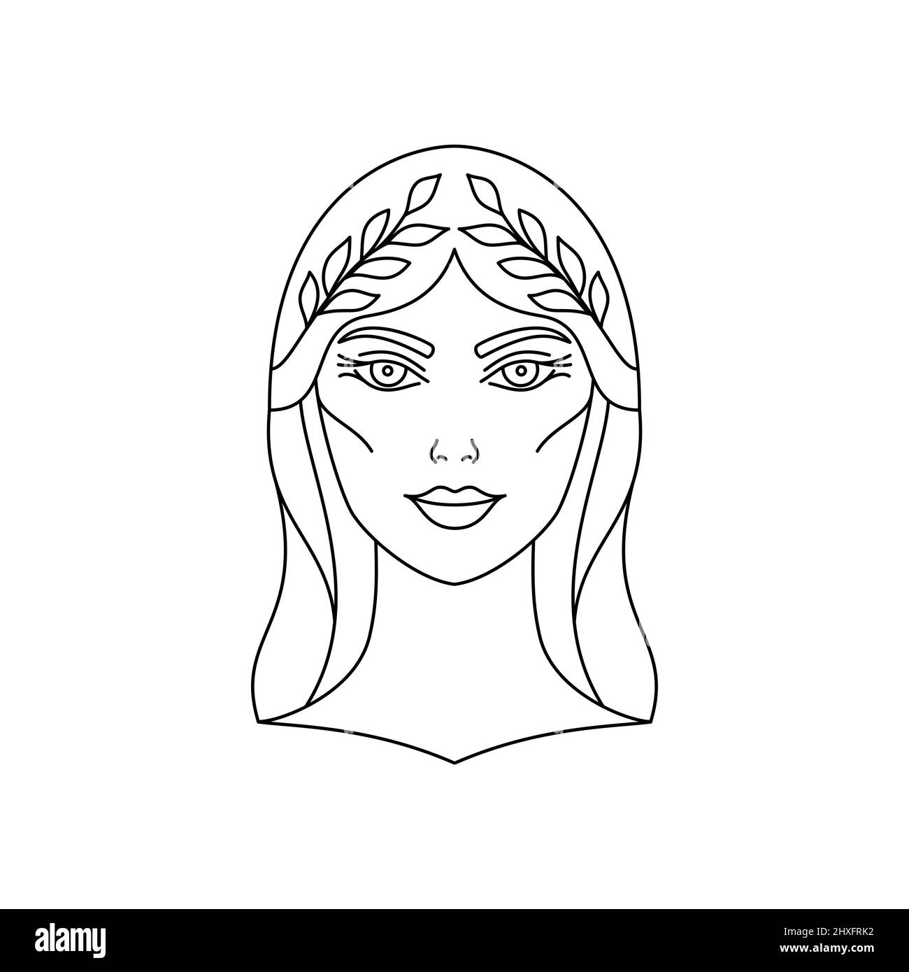 Déesse grecque de Demeter Illustration de Vecteur Déesse grecque de Demeter Illustration de Vecteur