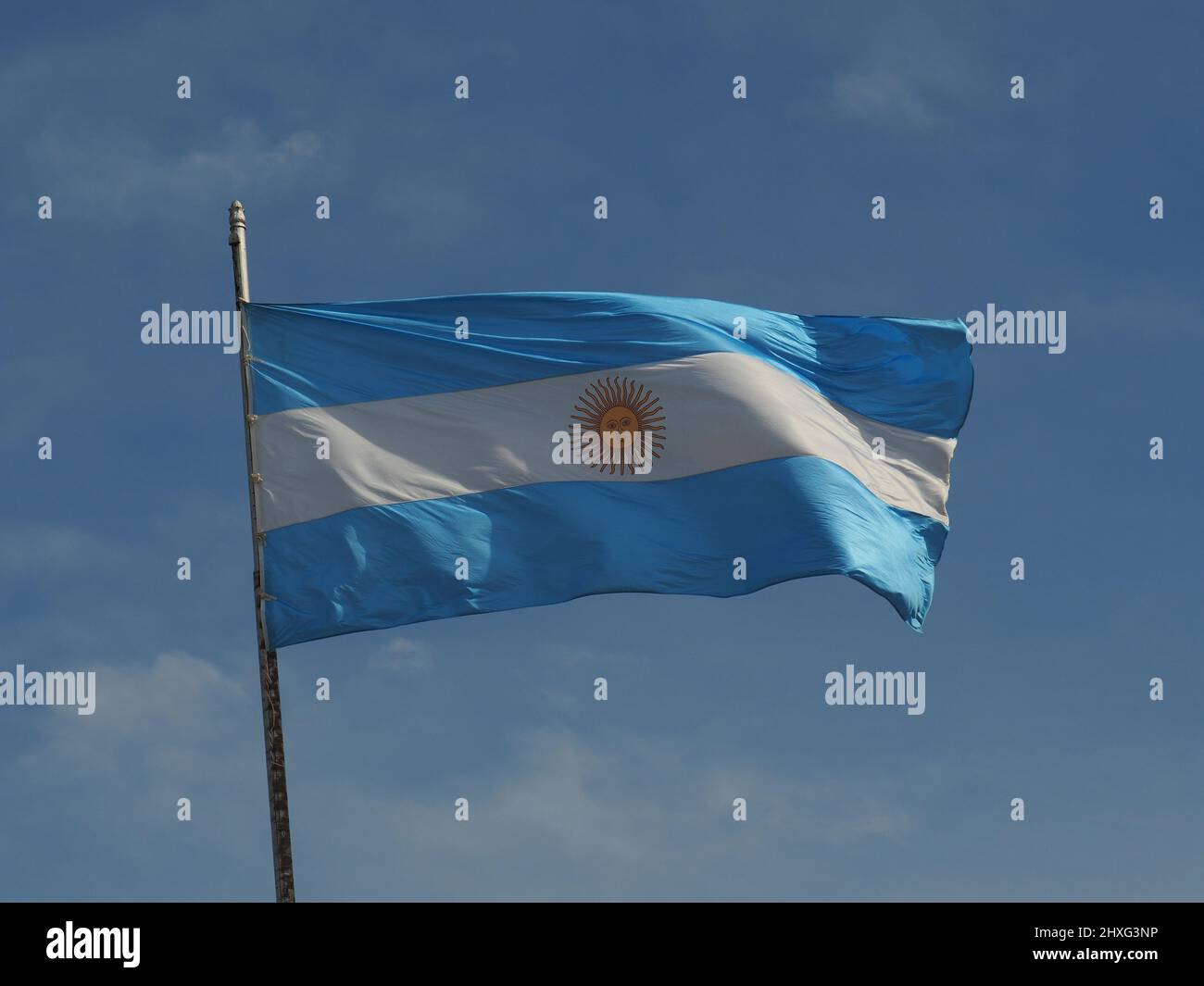 Drapeau argentin Banque D'Images