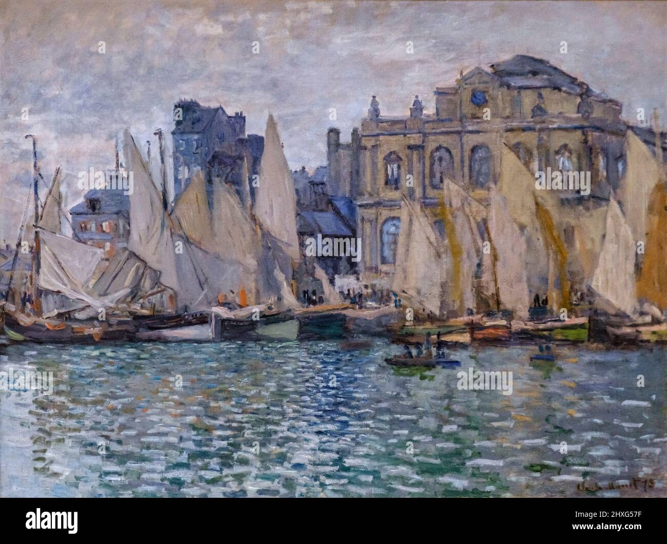 Claude Monet, le Musée du Havre, 1873, huile sur toile, Galerie nationale, Londres, Angleterre, Grande-Bretagne. Banque D'Images