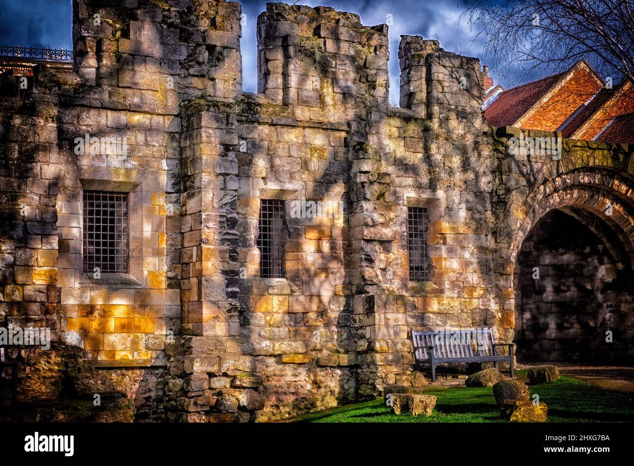 York Library, Museum Gardens, York, Royaume-Uni Banque D'Images