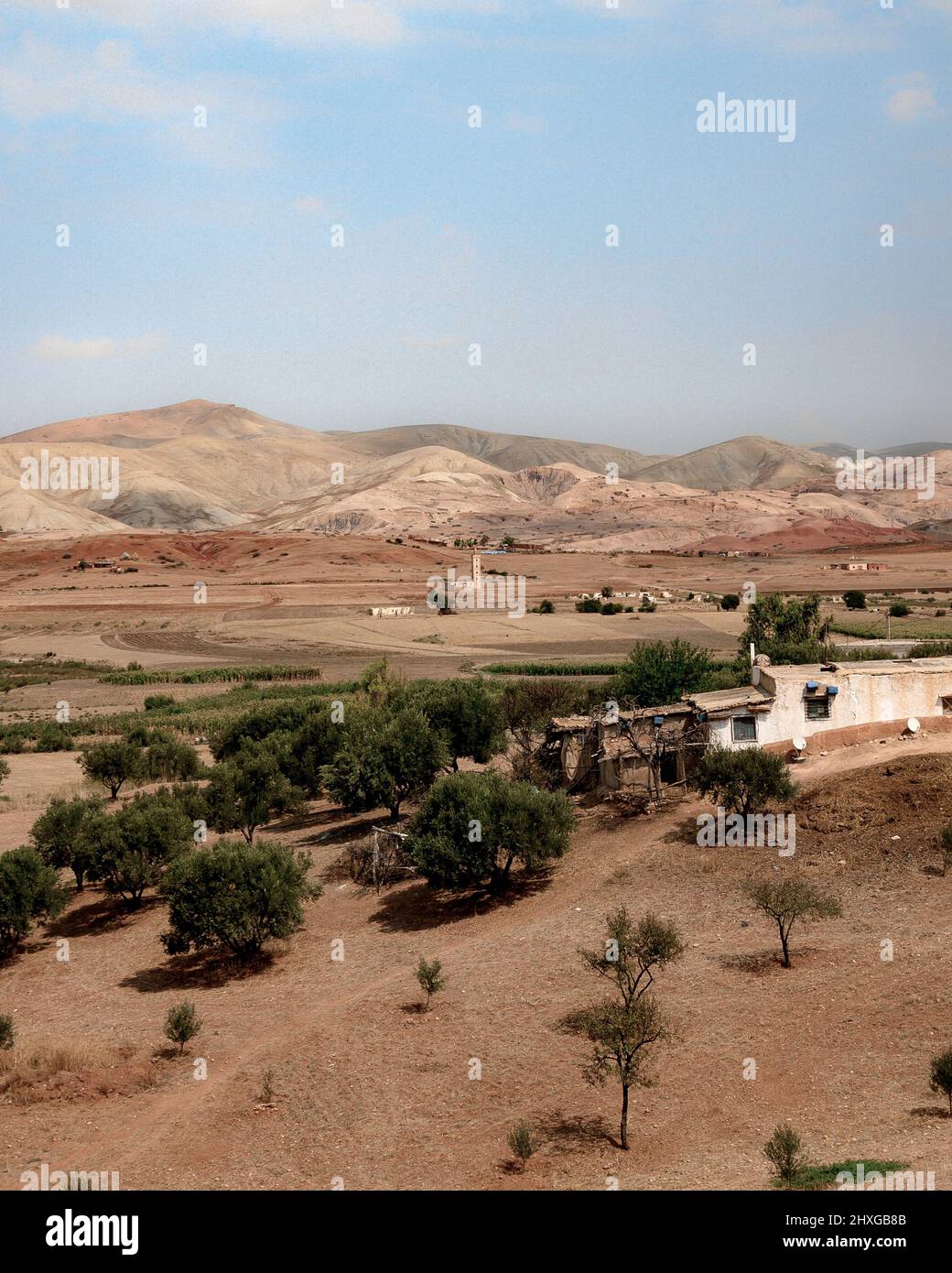 Le barrage Sidi Chahed est situé entre Fès et Sidi Kacem au Maroc, Banque D'Images