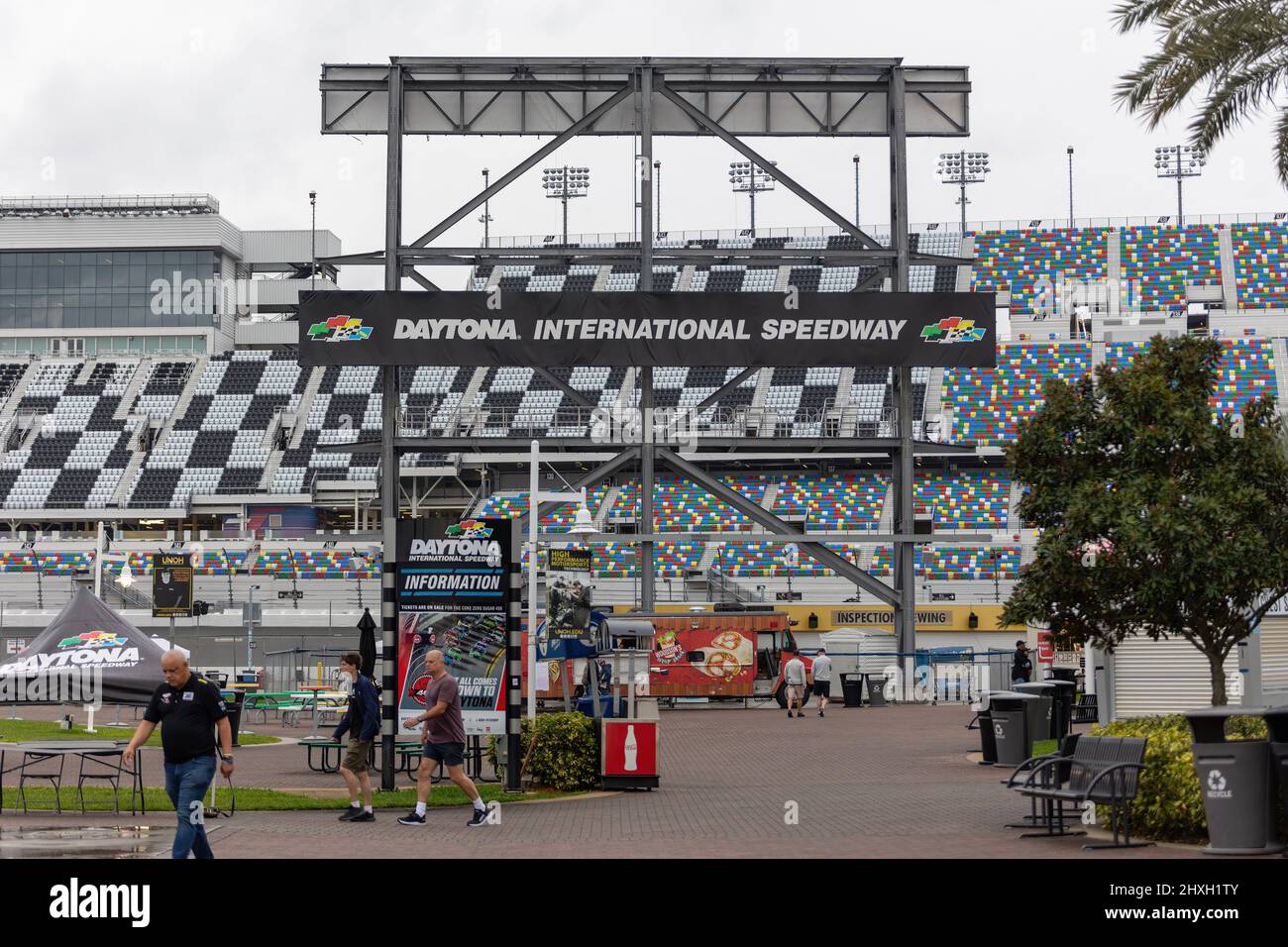Daytona Beach, Floride, États-Unis. 12th mars 2022. Garage, arrêt à la fosse pendant le Daytona 200 au Daytona International Speedway à Daytona Beach, FL Banque D'Images
