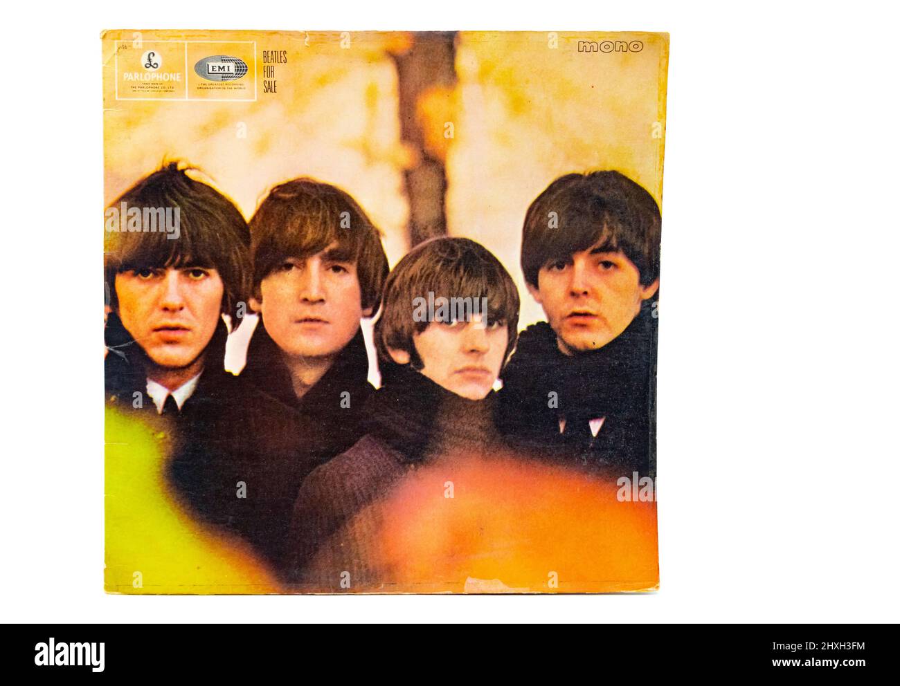 Beatles en vente vinyle LP couverture de disque Banque D'Images