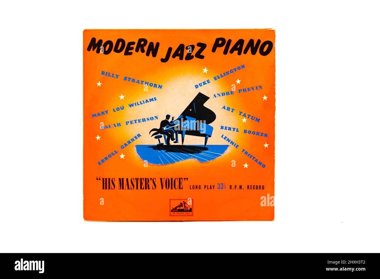 Modern Jazz Piano vinyle LP record couverture sur HMV ou son maître d'enregistrement vocal Banque D'Images