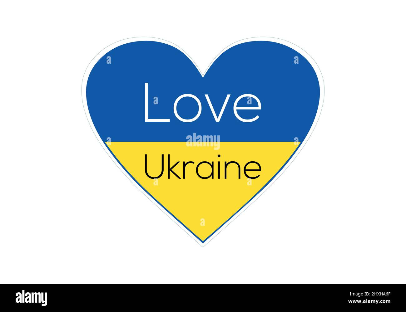 Nous sommes partisans de l'Ukraine. Nous aimons l'Ukraine et les peuples. Nous aimons et soutenons le peuple et le drapeau de l'Ukraine et le pays Banque D'Images