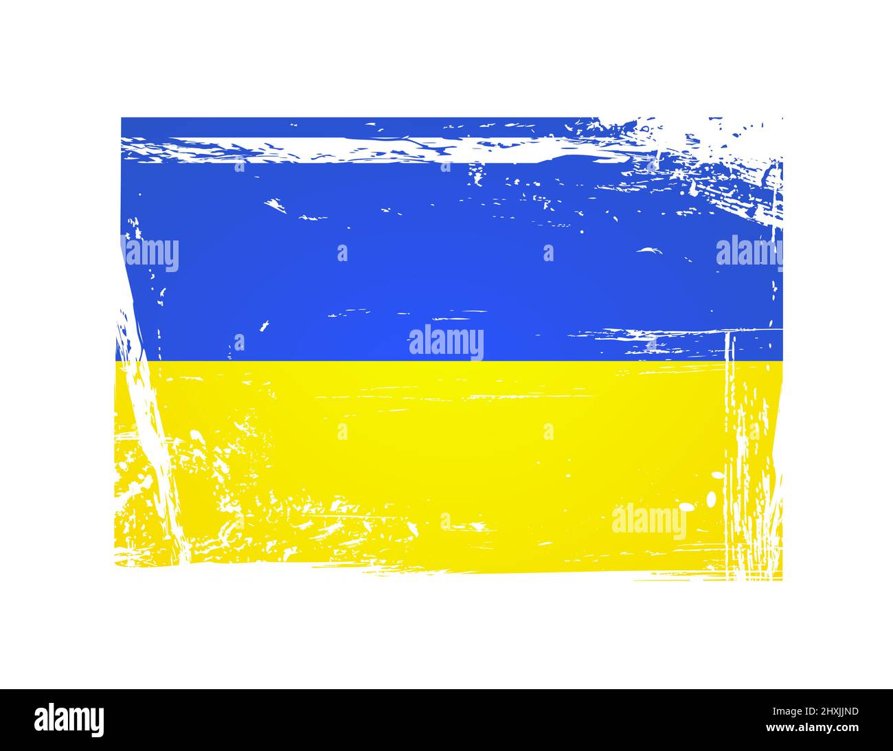 Illustration du vecteur de drapeau de l'Ukraine Illustration de Vecteur