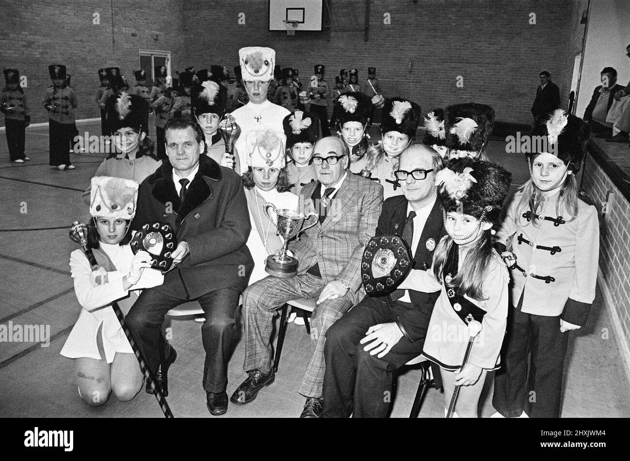 Trophées du Stockton Jazz Band, Teesside, octobre 1976 Banque D'Images