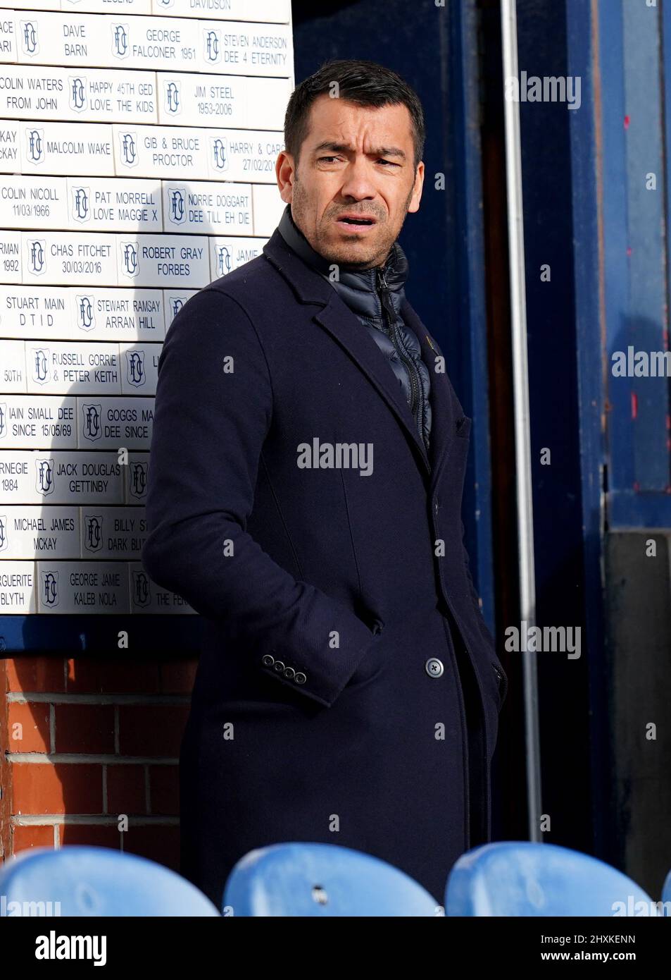 Giovanni van Bronckhorst, directeur des Rangers, lors de la coupe écossaise, quart de finale au stade Kilmac, à Dundee. Date de la photo: Dimanche 13 mars 2022. Banque D'Images