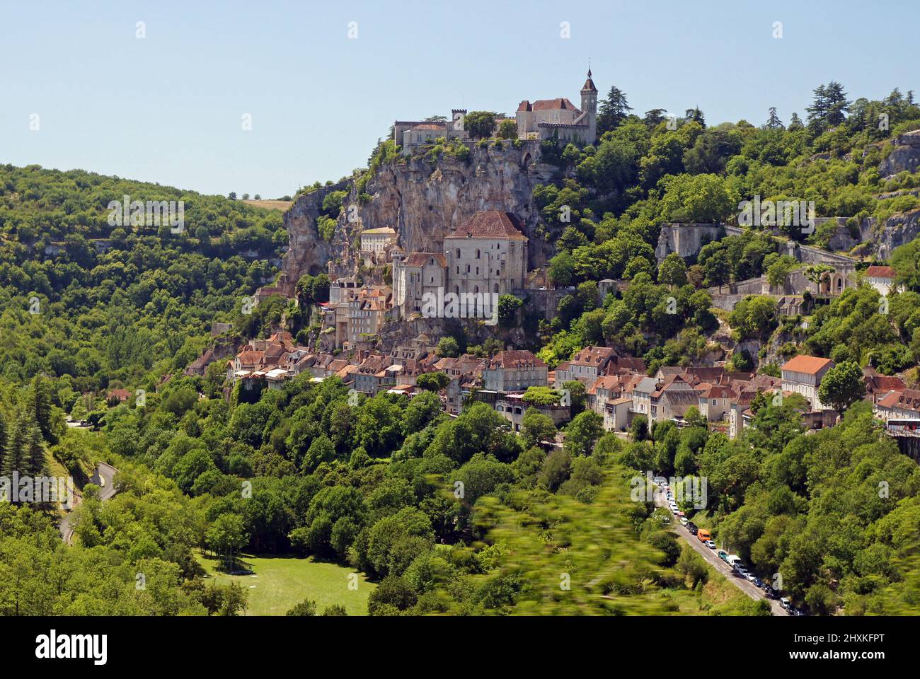 Région du Lot en France : Rocamadour et la vallée de l'Alzou Banque D'Images