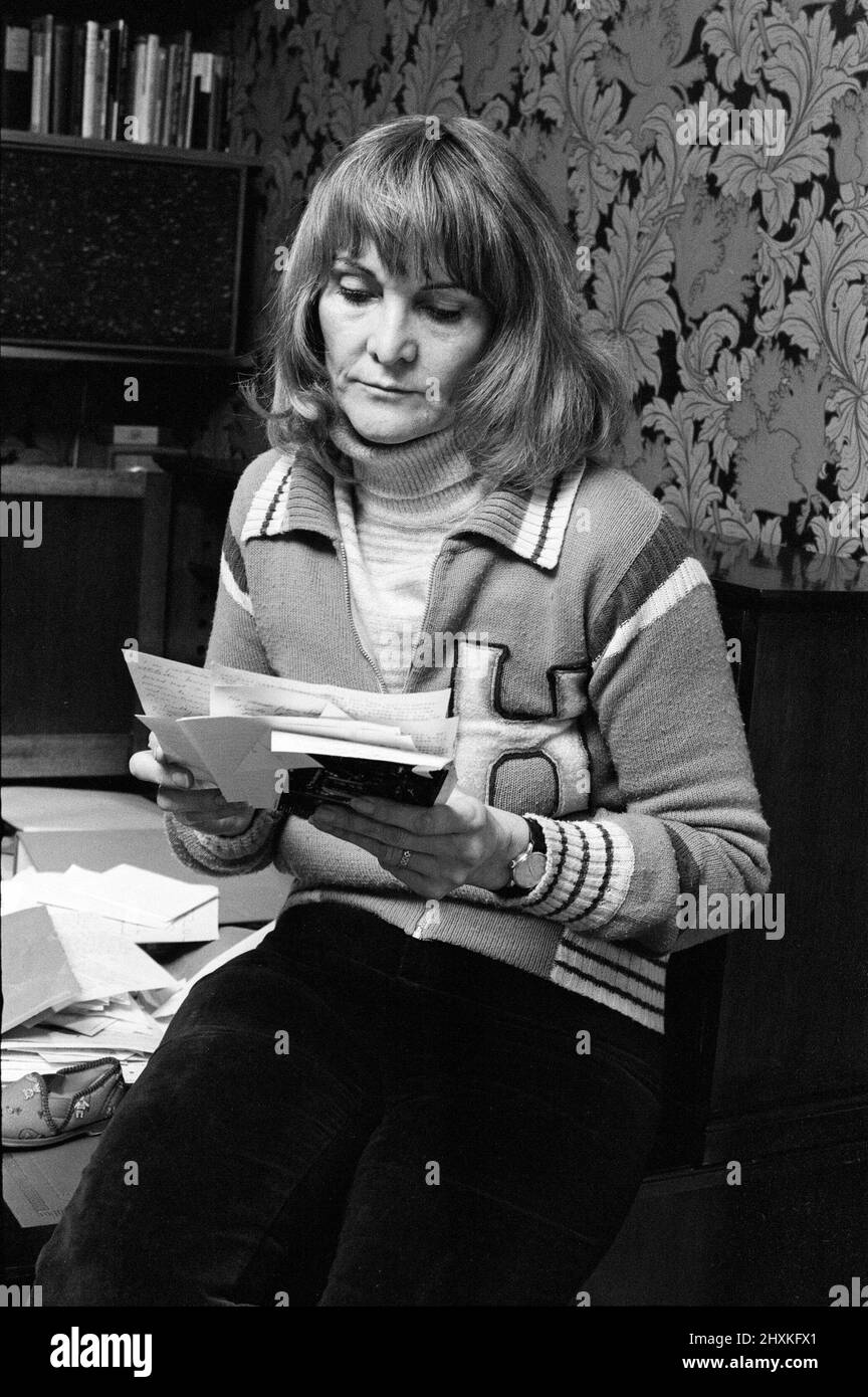 Actrice Sheila Hancock. 7th février 1976. Banque D'Images