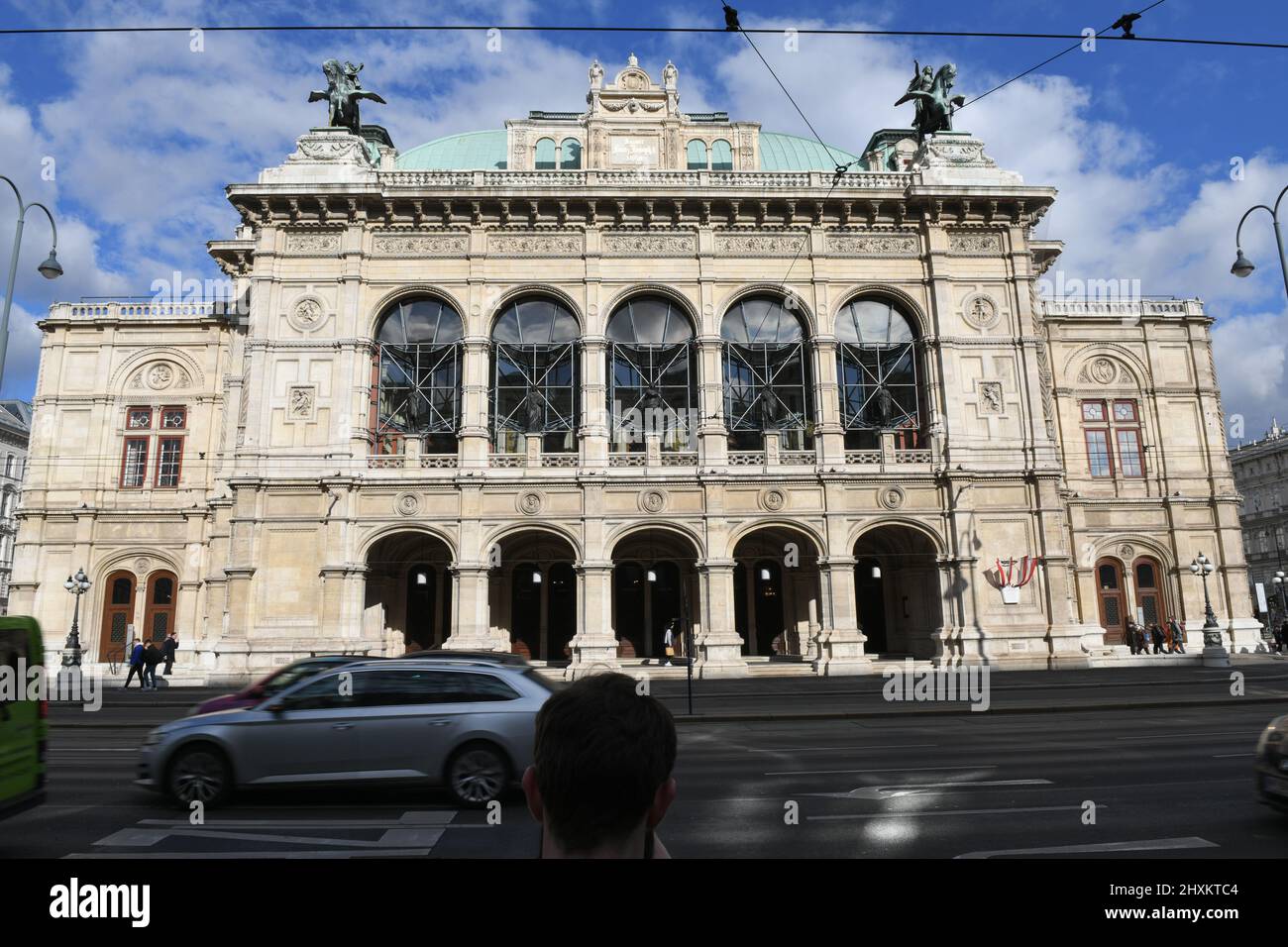Die Staatsoper an der Ringstraße à Wien, Österreich - l'Opéra d'Etat sur la Ringstrasse à Vienne, Autriche Banque D'Images
