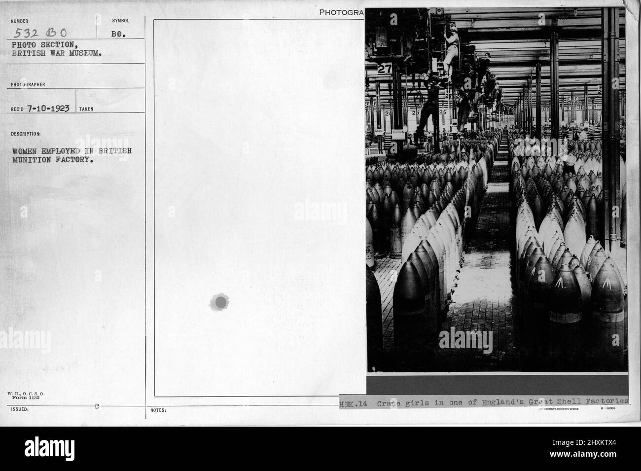 Femmes employées dans une usine de munitions britannique. Collection de photographies de la première Guerre mondiale, 1914-1918 qui décrivent les activités militaires des forces armées et du personnel britanniques et d'autres nations pendant la première Guerre mondiale Banque D'Images