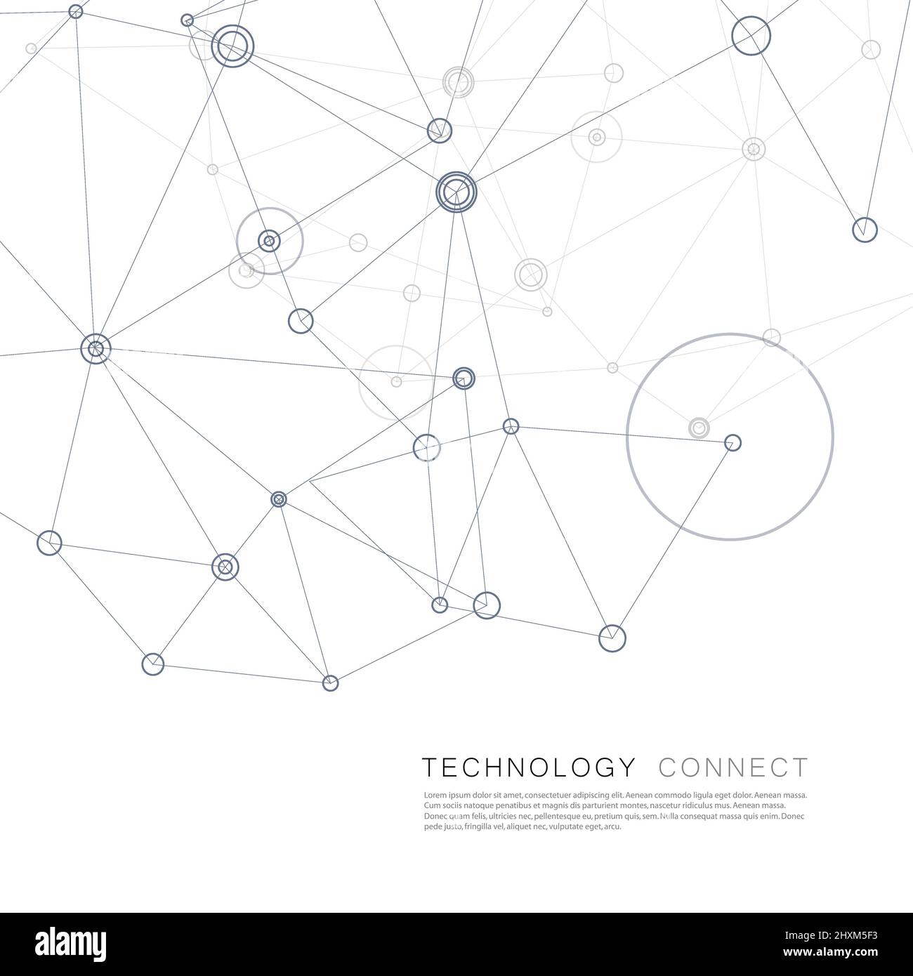 Illustration abstraite de la molécule de liaison. Illustration de la structure scientifique Illustration de Vecteur