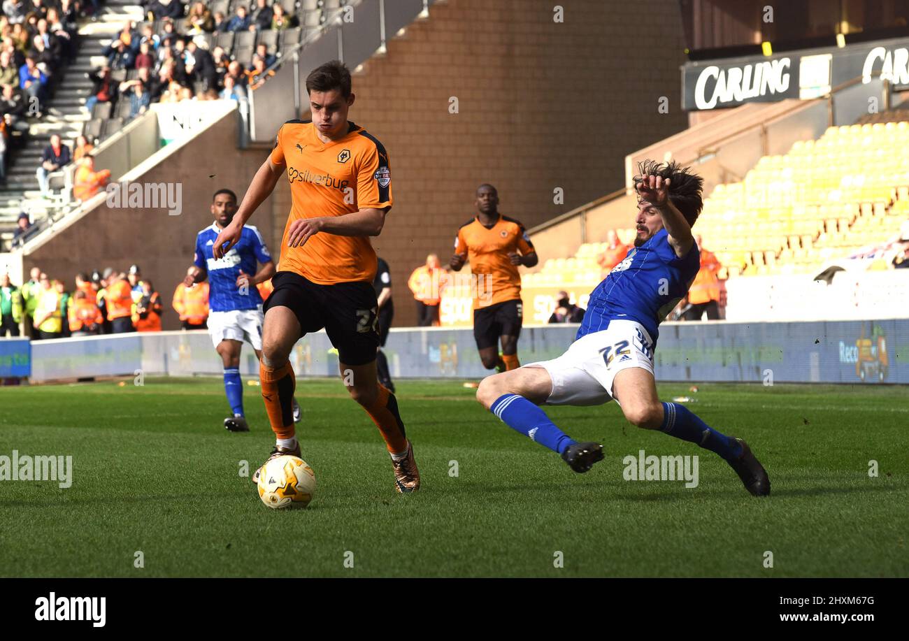 Michal Zyro de Wolverhampton Wanderers. Wolverhampton Wanderers / Ipswich Town à Molineux 02/04/2016 - Sky Bet Championship Banque D'Images