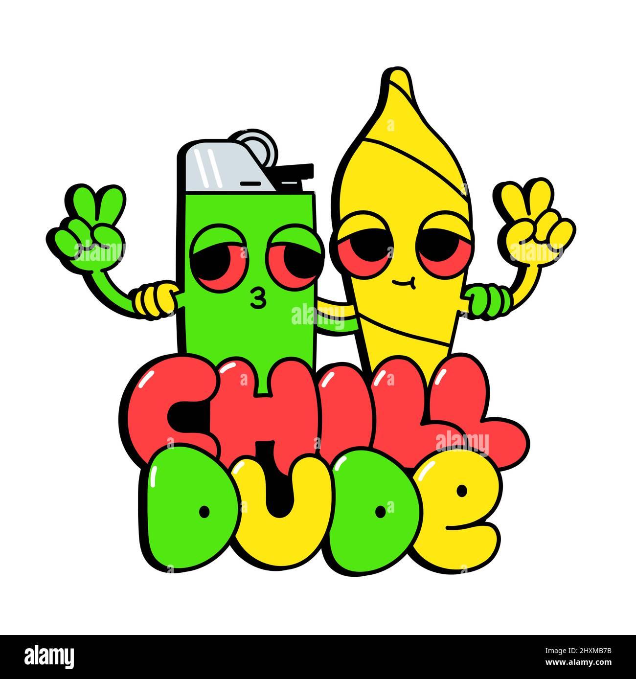 Cartoon Marijuana Cigarette Banque D Image Et Photos Alamy