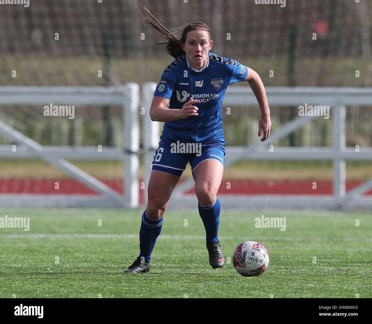 DURHAM, ROYAUME-UNI. 13th MARS Sarah Robson de Durham Women lors du match de championnat féminin de la FA entre Durham Women FC et Coventry United au château de Maiden, à Durham City, le dimanche 13th mars 2022. (Credit: Mark Fletcher | MI News) Credit: MI News & Sport /Alay Live News Banque D'Images